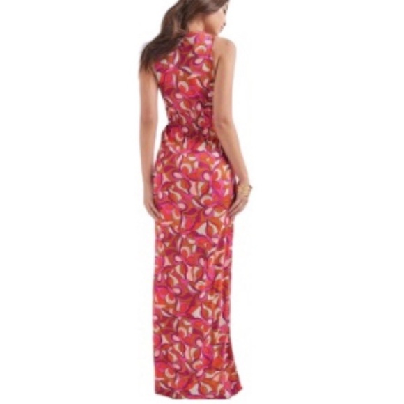 Lascana for Venus Maxi Dress sz M Empire Waist Psychedelic Summer Geometric - Picture 2 of 10